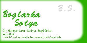 boglarka solya business card