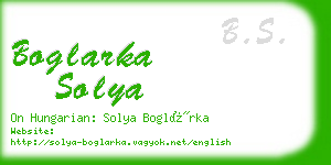 boglarka solya business card